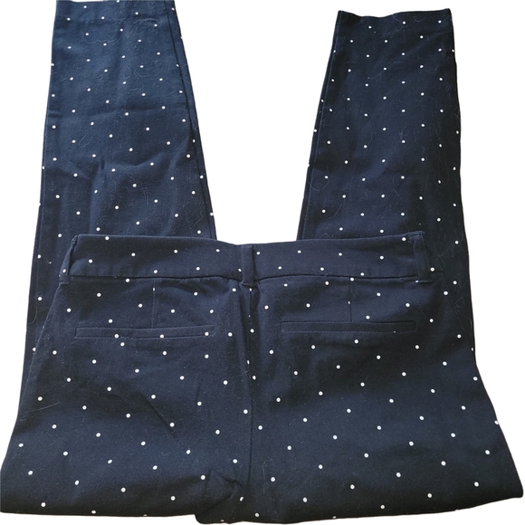 Old Navy "The Pixie" Black with White Polka Dot Slim Ankle Length Pants 6 - Picture 3 of 3